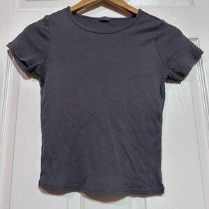 Gray Crew Neck T-Shirt